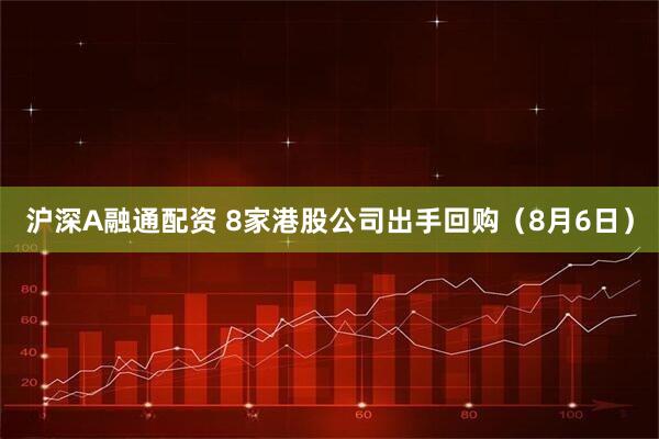 沪深A融通配资 8家港股公司出手回购（8月6日）